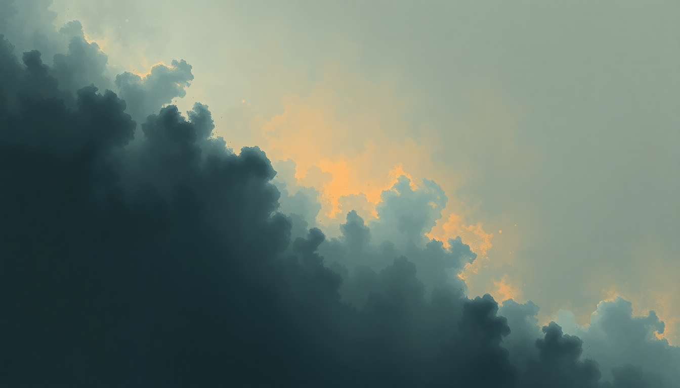 Fan-driven abstract illustration evoking the emotional arc of Those Damned Blue-Collar Tweekers by Primus