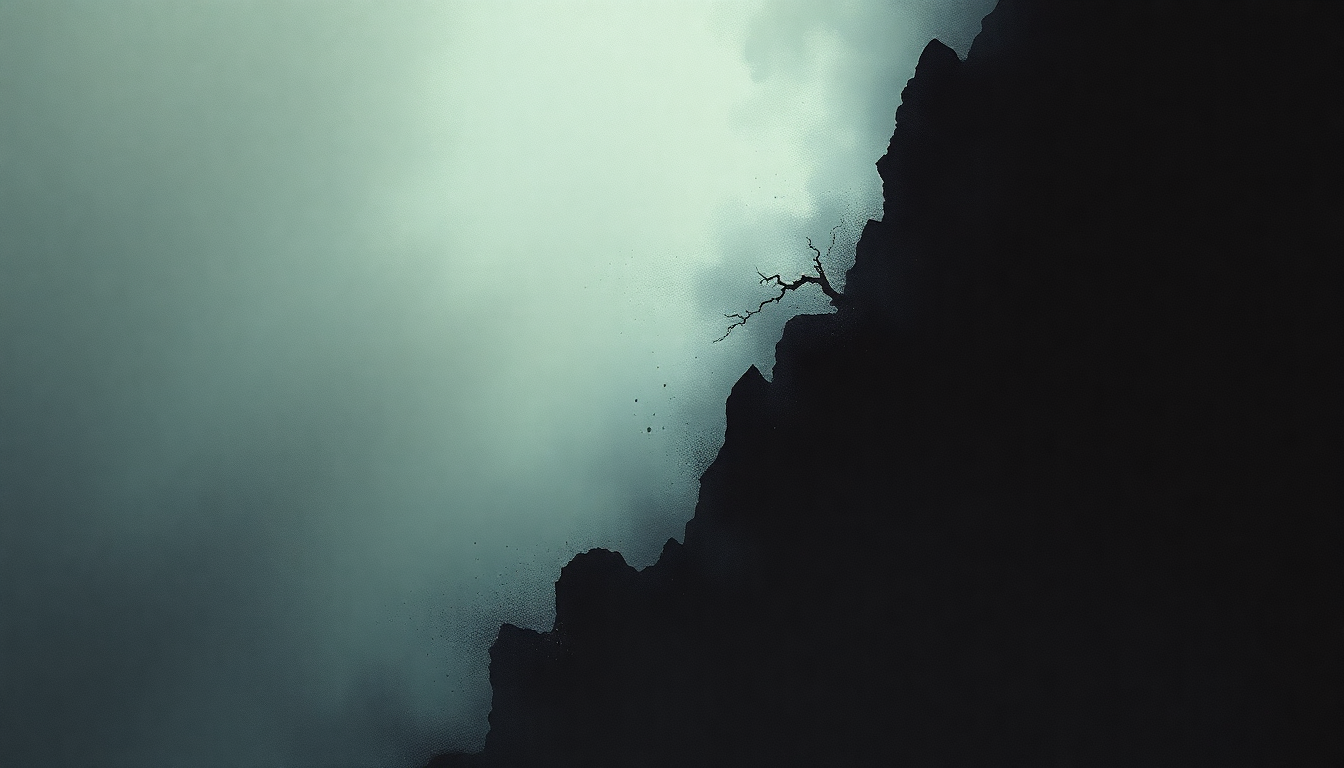 Fan-driven abstract illustration evoking the emotional arc of Through Silver in Blood by Neurosis