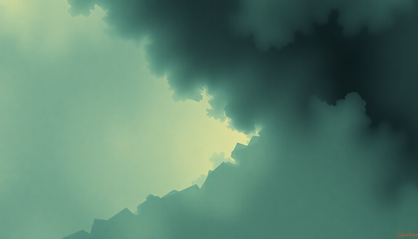 Fan-driven abstract illustration evoking the emotional arc of Tighter and Tighter by Soundgarden