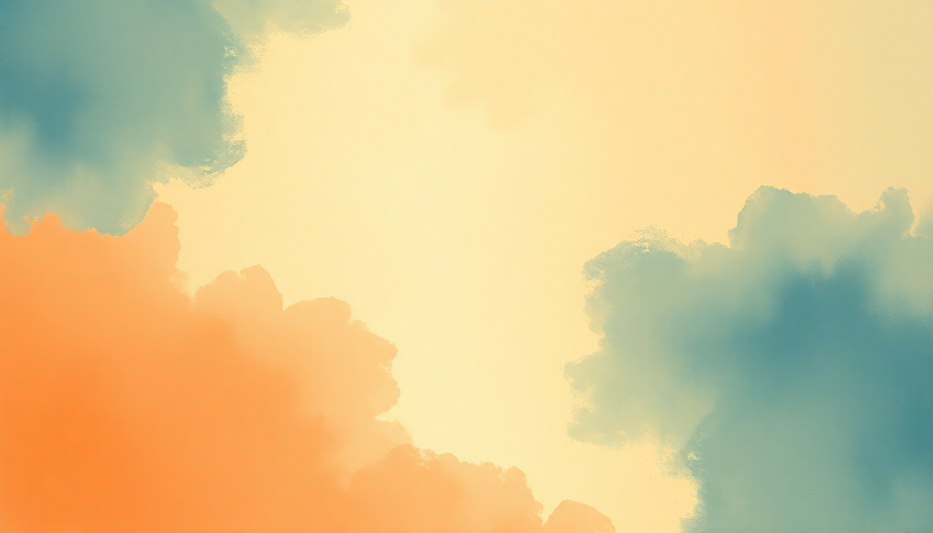 Fan-driven abstract illustration evoking the emotional arc of Time (You and I) by Khruangbin