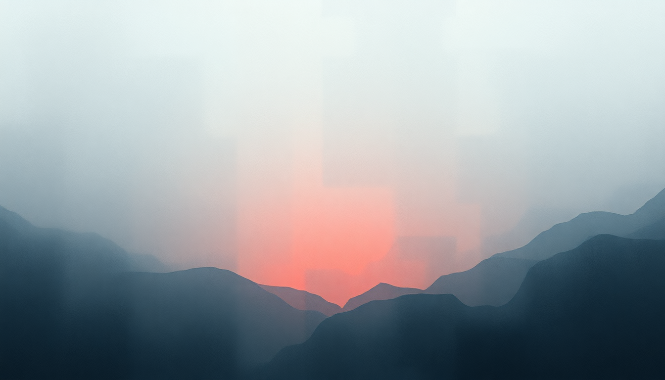 Fan-driven abstract illustration evoking the emotional arc of To Heal by Underworld