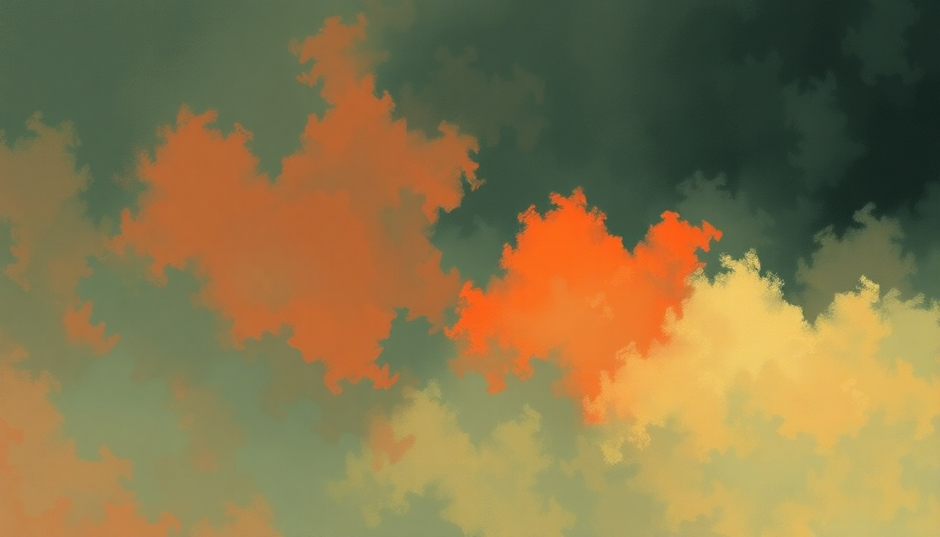 Fan-driven abstract illustration evoking the emotional arc of To Hell with Poverty by Gang of Four