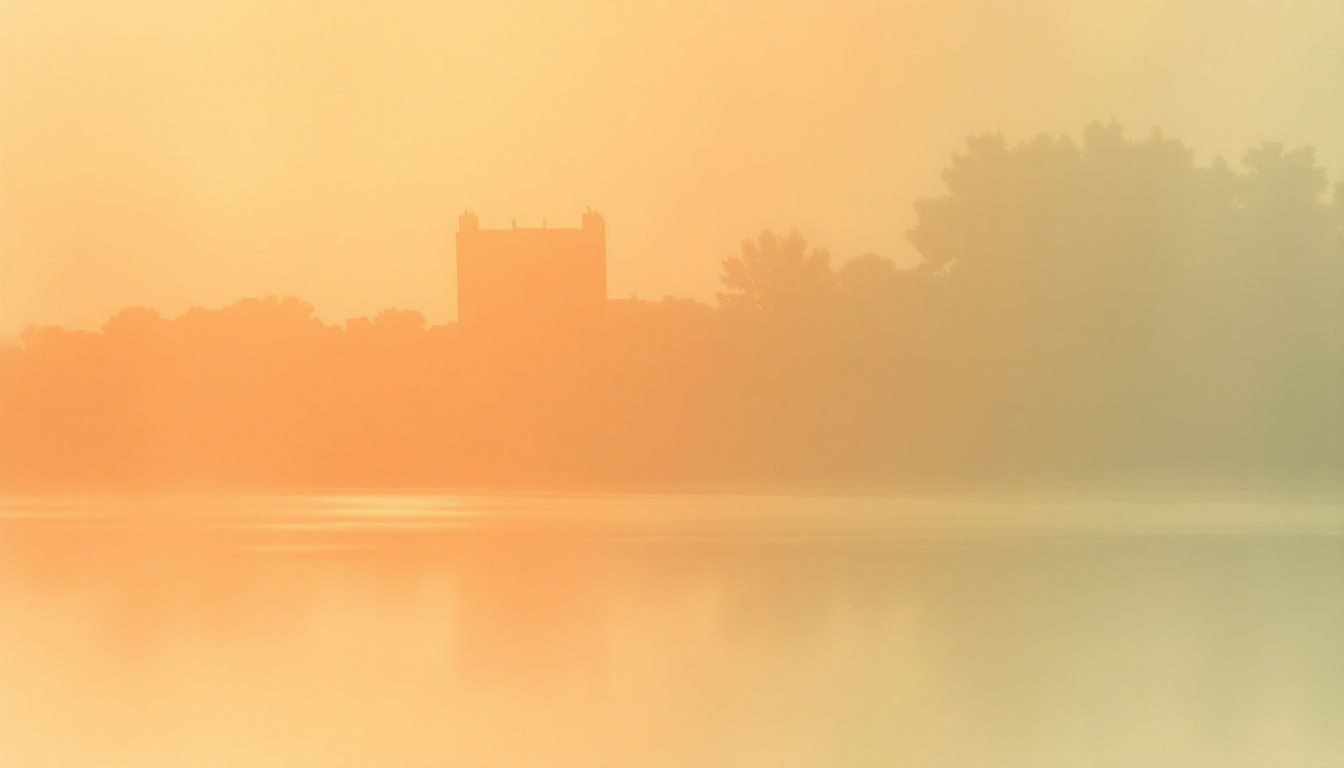 Fan-driven abstract illustration evoking the emotional arc of Tomorrow by Fred Rogers