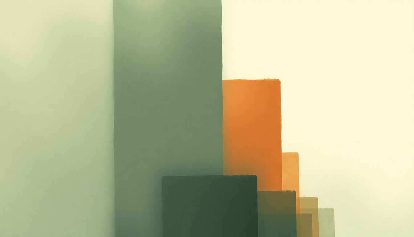 Fan-driven abstract illustration evoking the emotional arc of Towers by Bon Iver