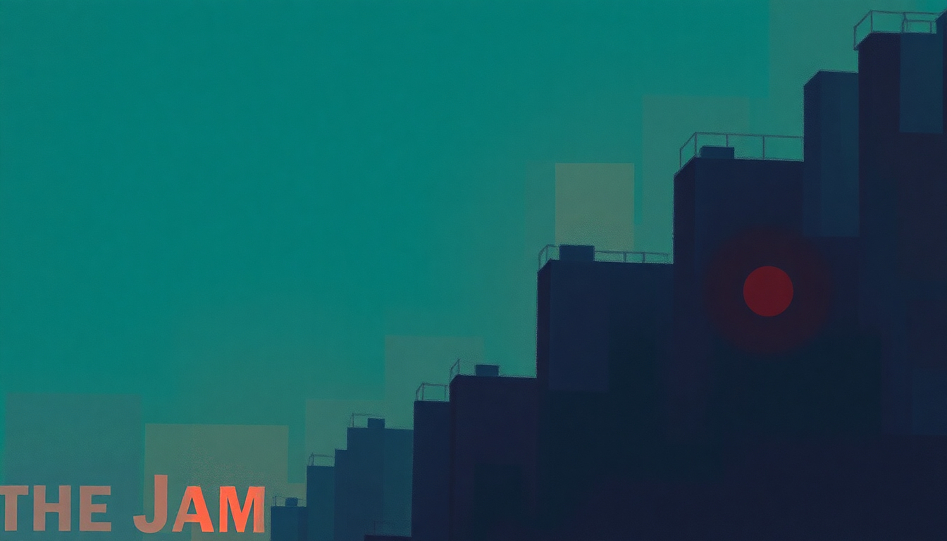 Fan-driven abstract illustration evoking the emotional arc of Town Called Malice by The Jam