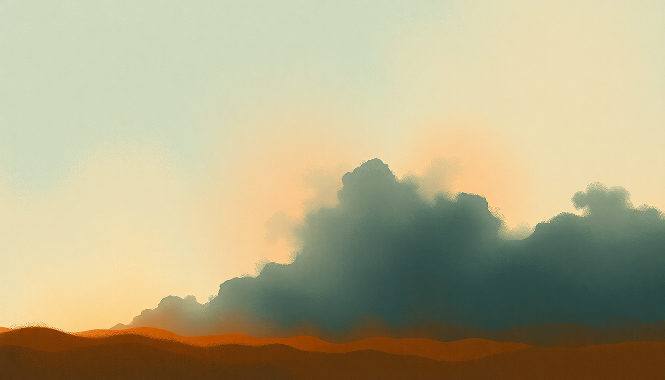 Fan-driven abstract illustration evoking the emotional arc of Traveller by Chris Stapleton