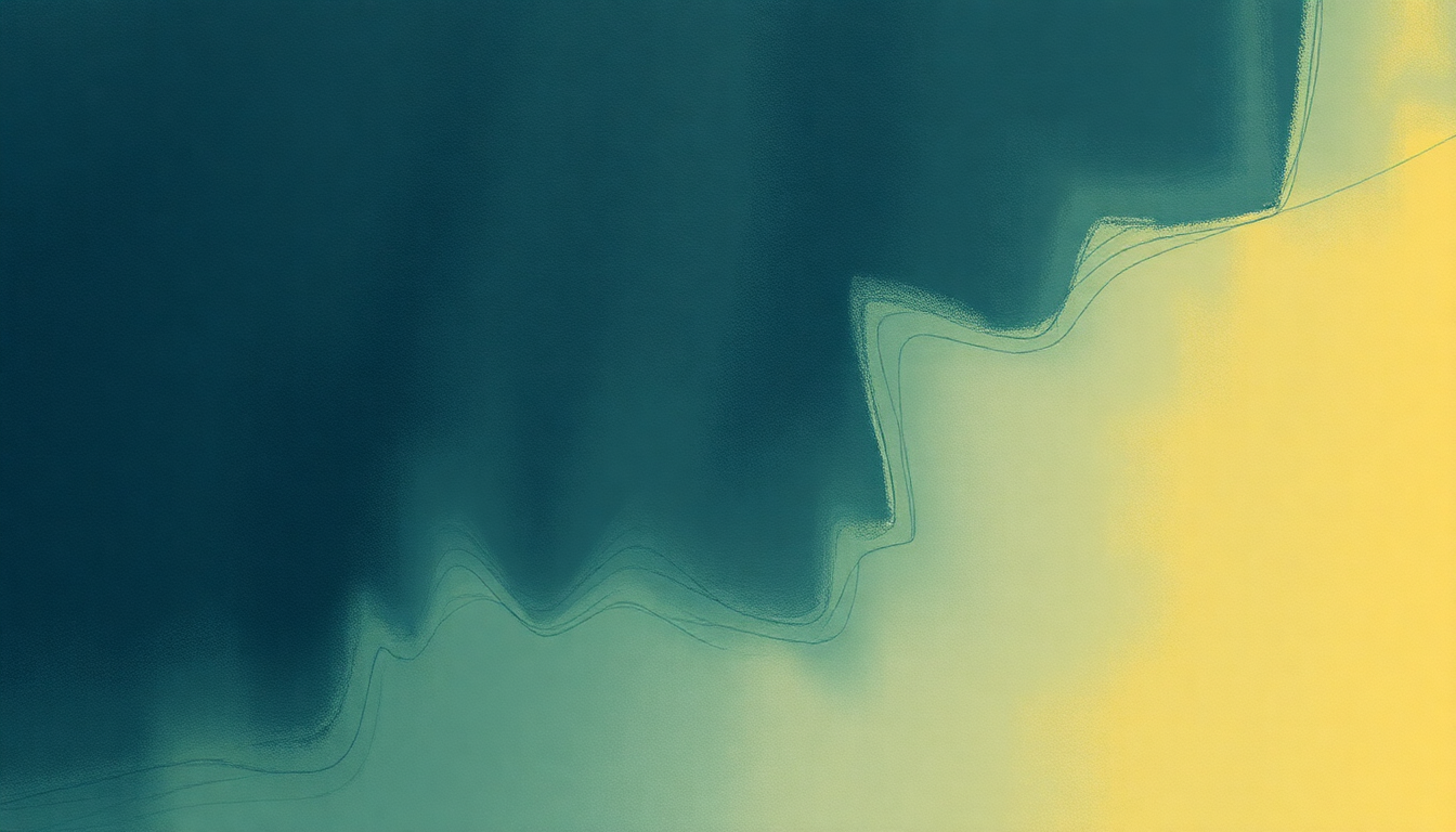 Fan-driven abstract illustration evoking the emotional arc of Treaty by Leonard Cohen