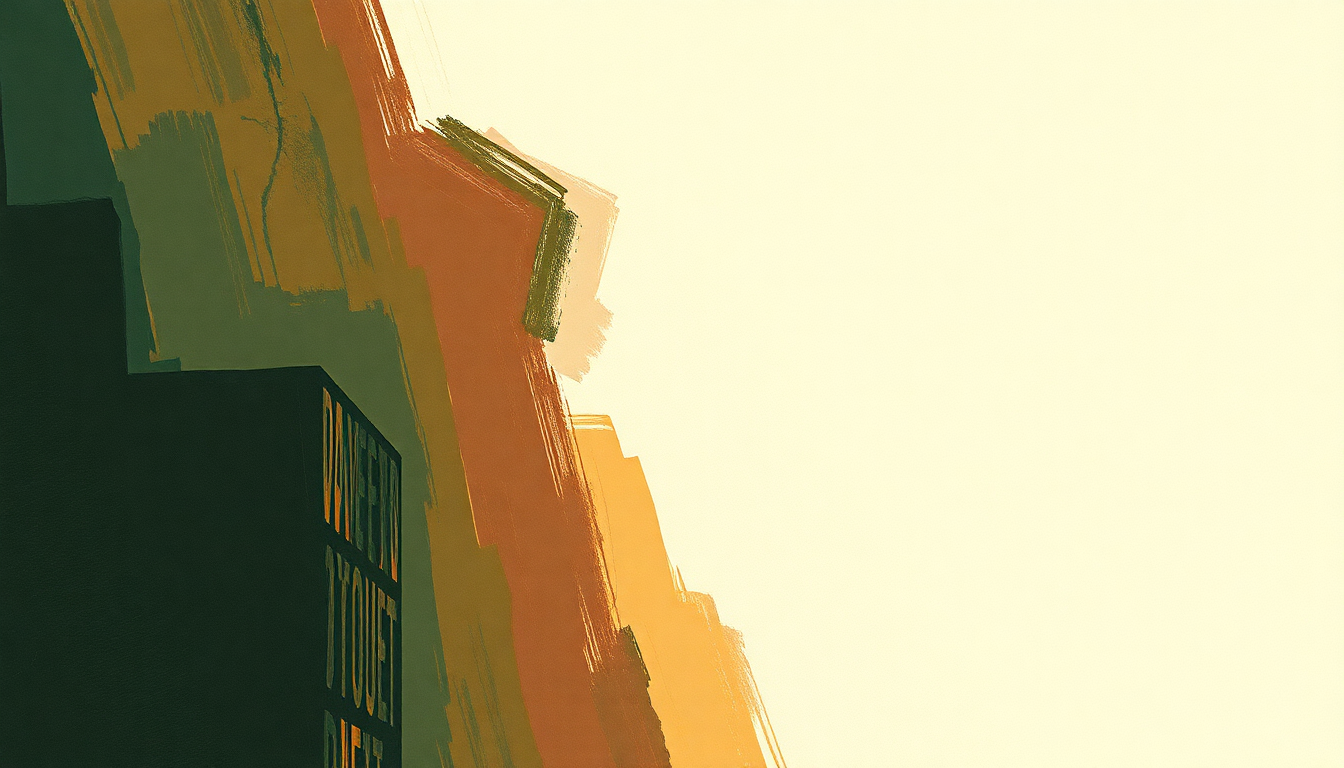 Fan-driven abstract illustration evoking the emotional arc of Trigger Cut by Pavement