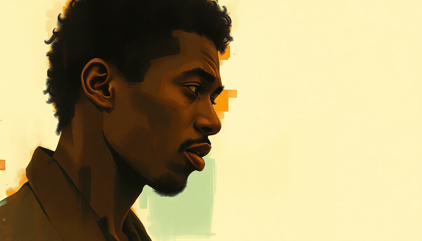 Fan-driven abstract illustration evoking the emotional arc of Try Me by James Brown