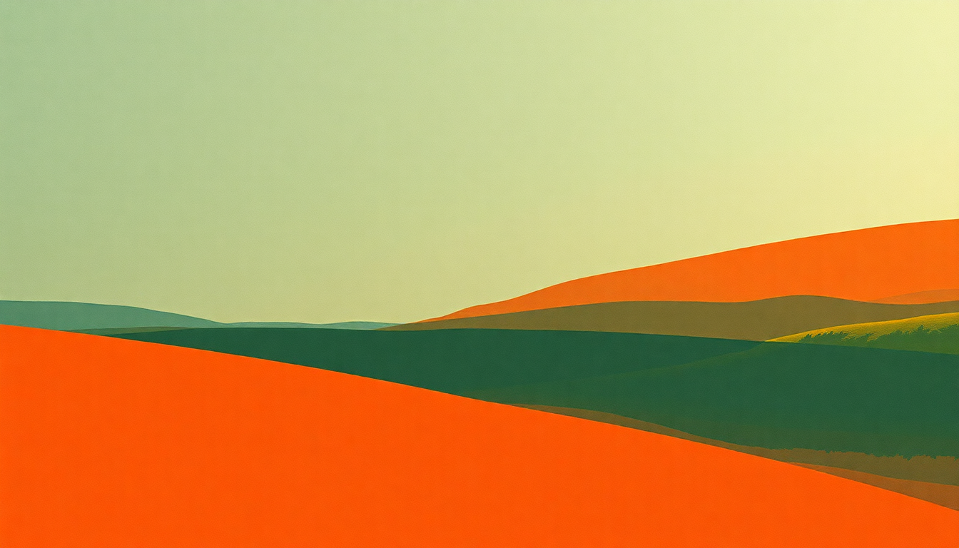 Fan-driven abstract illustration evoking the emotional arc of Turtleneck by The National