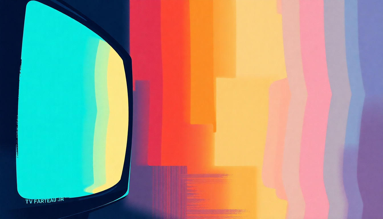 Fan-driven abstract illustration evoking the emotional arc of TV Freak by Hard-Fi