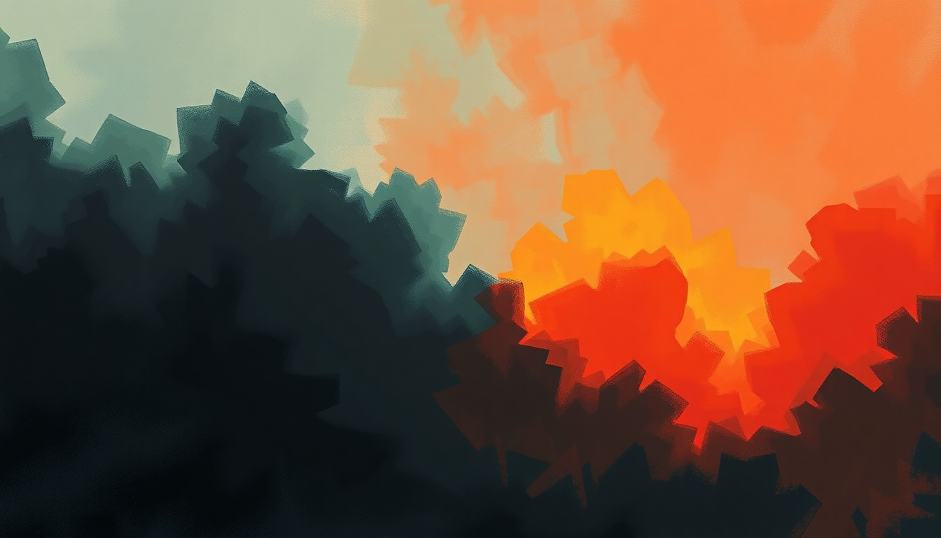 Fan-driven abstract illustration evoking the emotional arc of TV Off by Kendrick Lamar