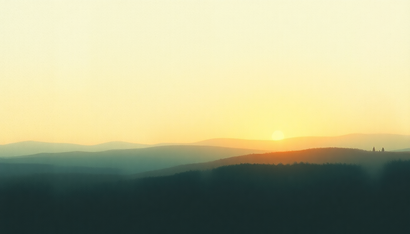 Fan-driven abstract illustration evoking the emotional arc of Twelve by Labradford