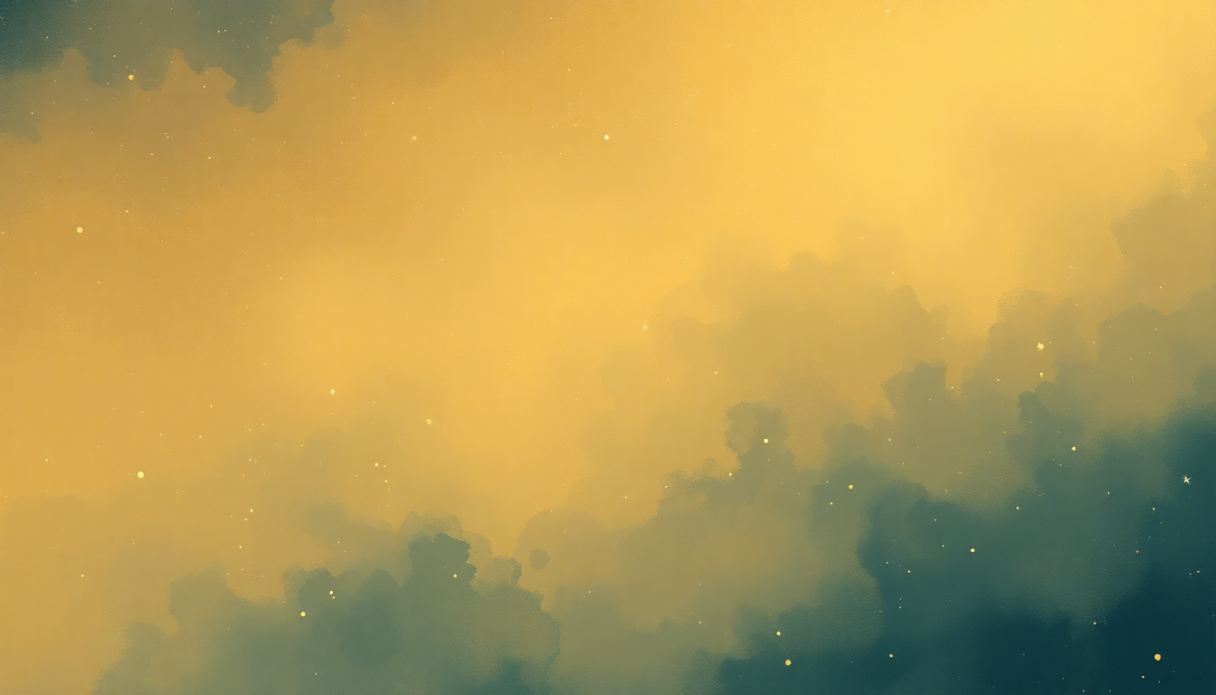 Fan-driven abstract illustration evoking the emotional arc of Twinkle Twinkle Little Star by Traditional