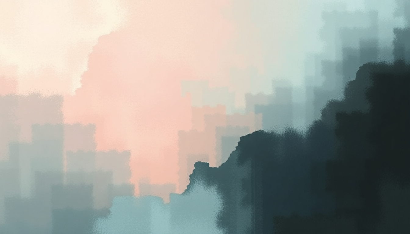 Fan-driven abstract illustration evoking the emotional arc of Two Months Off by Underworld