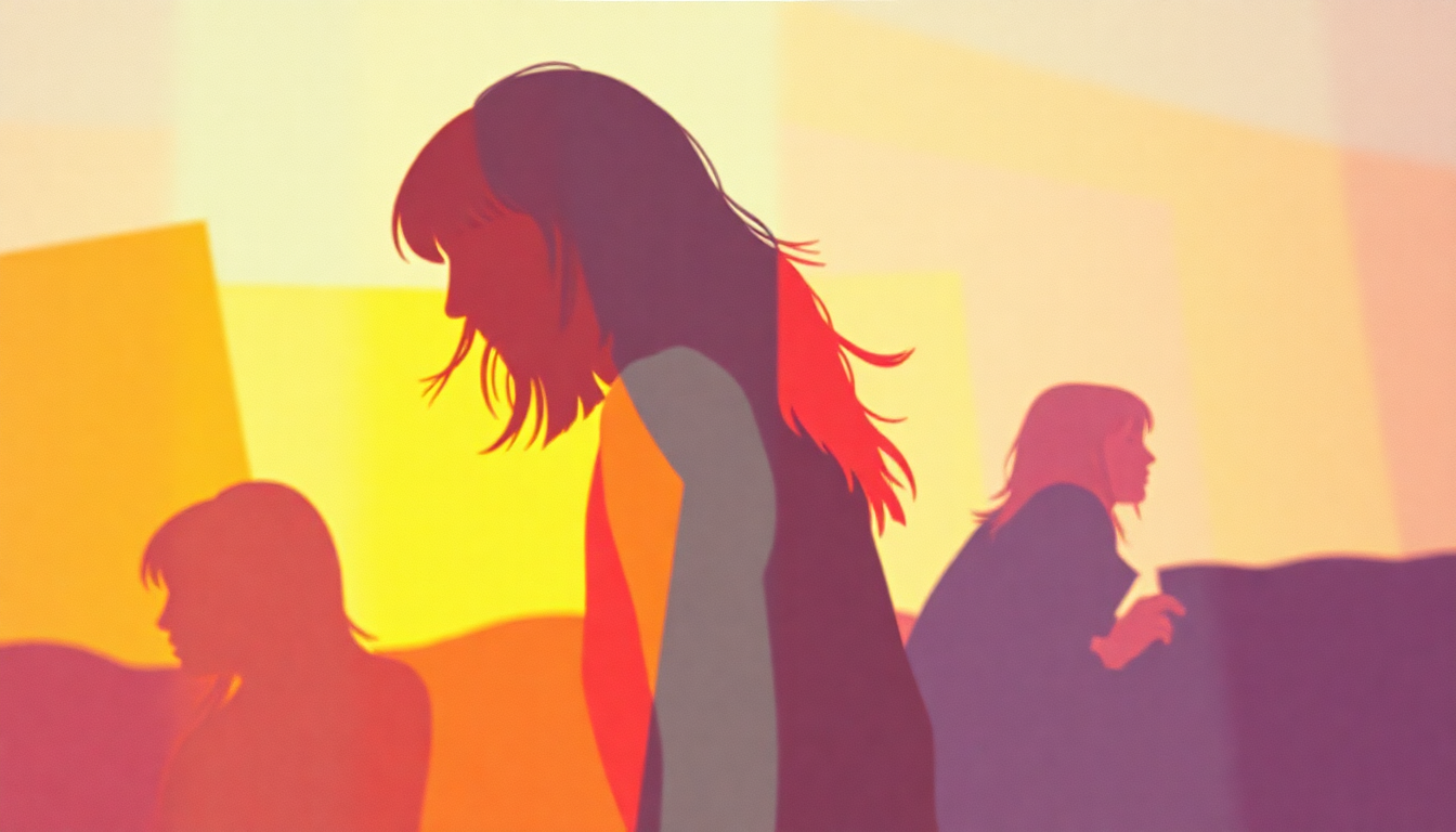 Fan-driven abstract illustration evoking the emotional arc of Typical Girls by The Slits