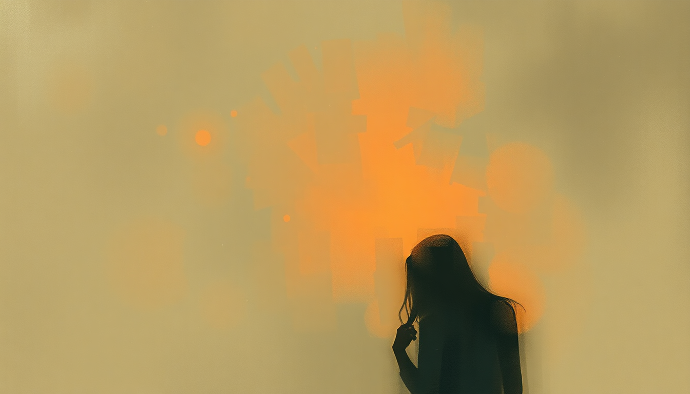 Fan-driven abstract illustration evoking the emotional arc of U Got It Bad by Usher