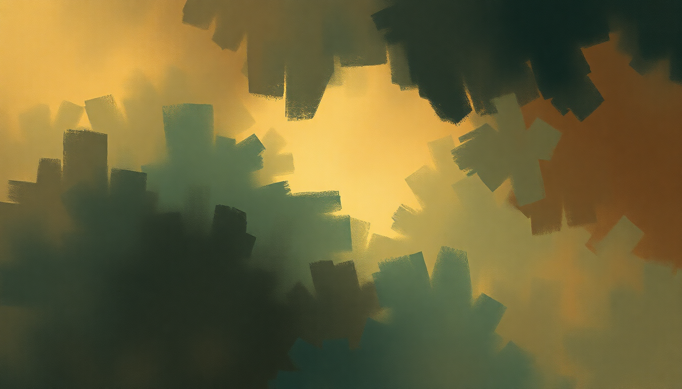 Fan-driven abstract illustration evoking the emotional arc of Una voce poco fa by Maria Callas