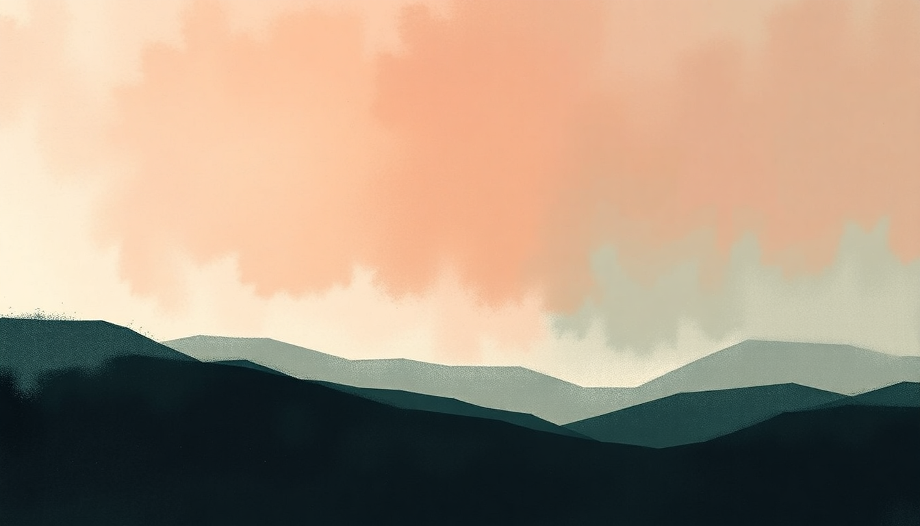 Fan-driven abstract illustration evoking the emotional arc of Unraveling by Olafur Arnalds