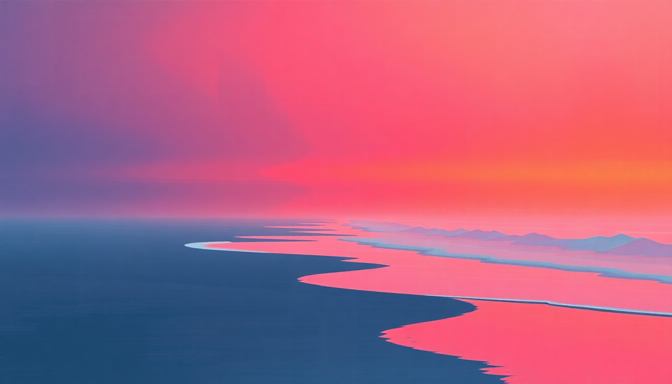 Fan-driven abstract illustration evoking the emotional arc of Up the Beach by Jane's Addiction