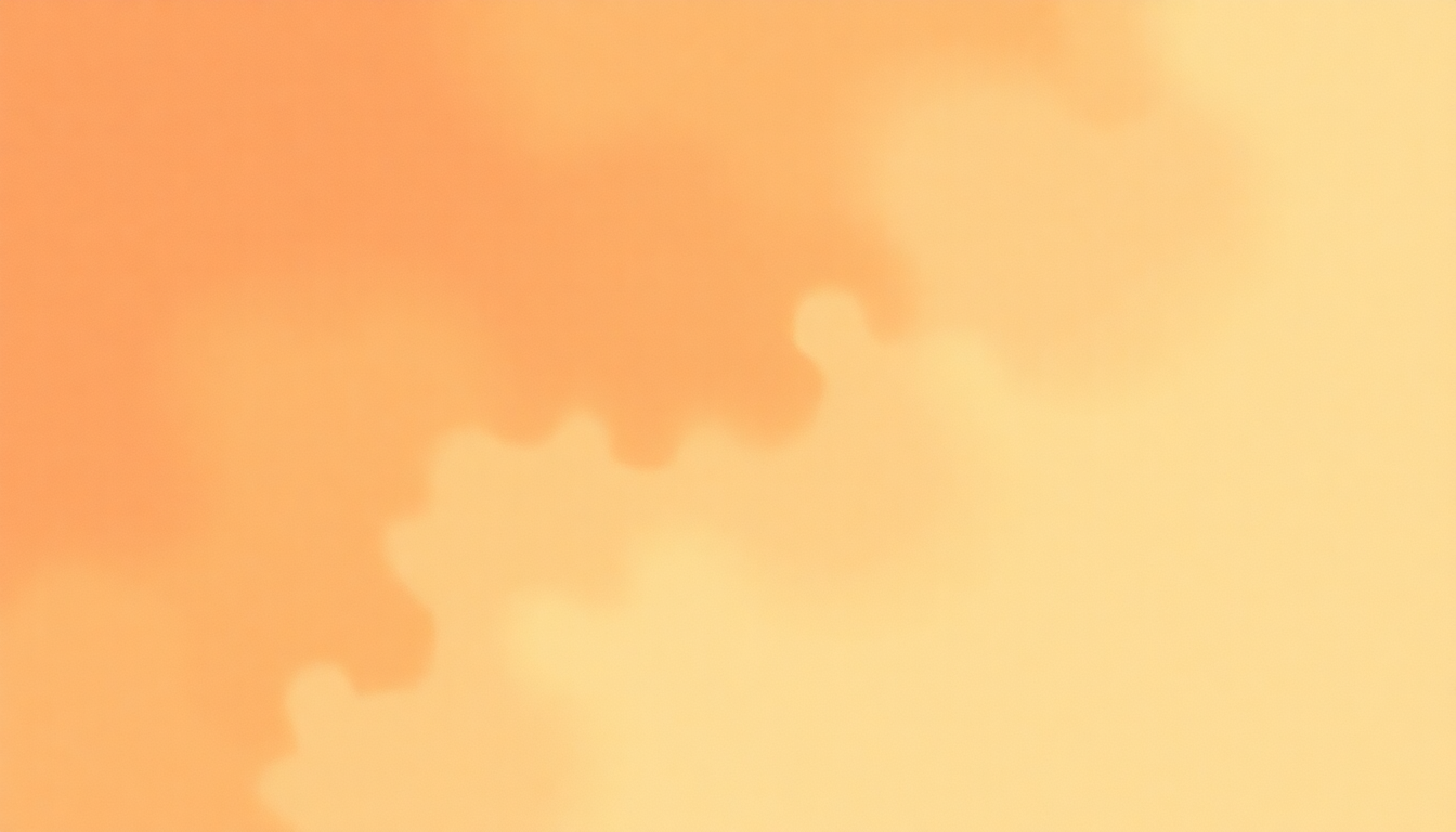 Fan-driven abstract illustration evoking the emotional arc of Up with People by Lambchop