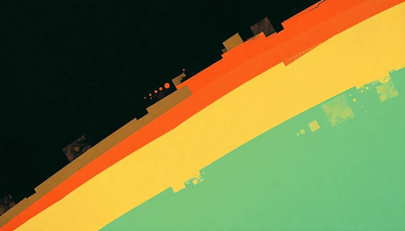 Fan-driven abstract illustration evoking the emotional arc of Vertigo by The Libertines