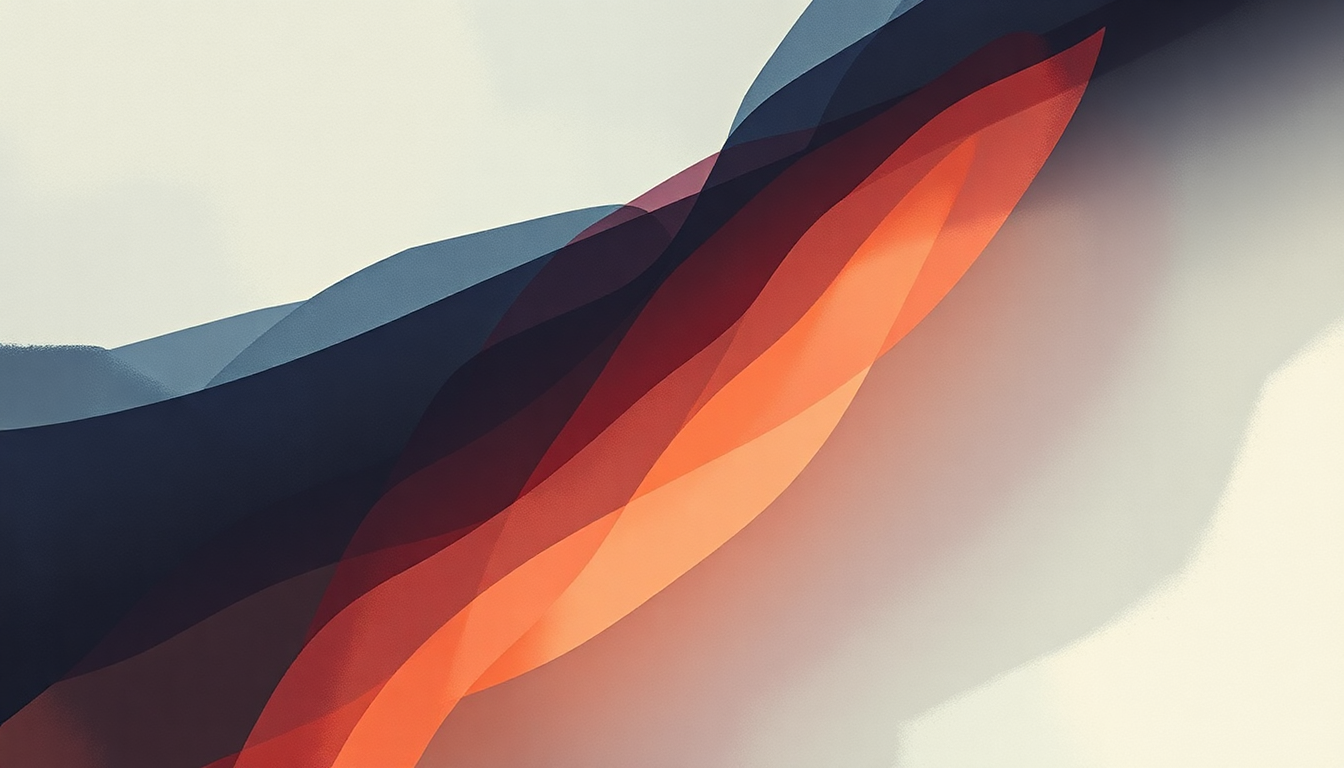 Fan-driven abstract illustration evoking the emotional arc of Vessel by Jon Hopkins