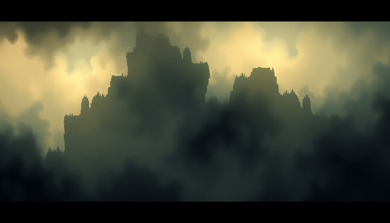 Fan-driven abstract illustration evoking the emotional arc of Vigil by Lamb of God