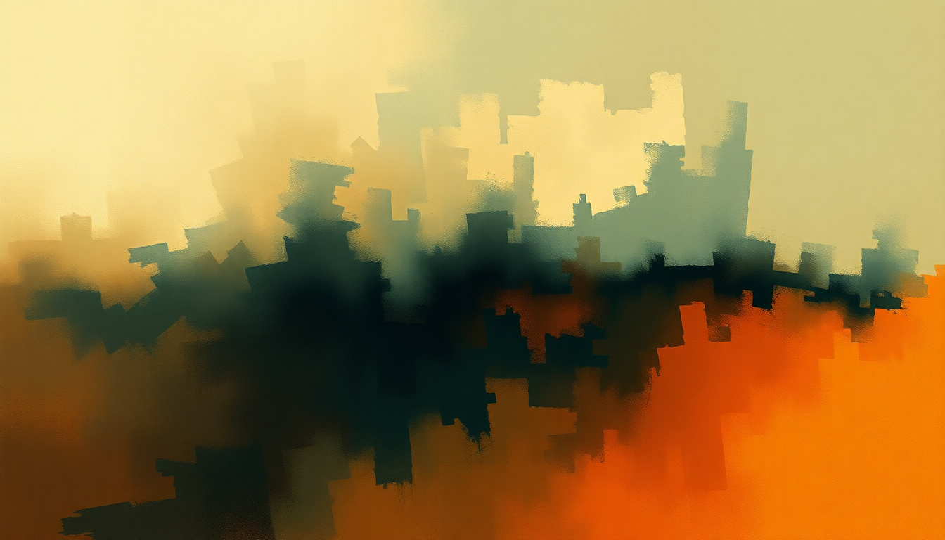 Fan-driven abstract illustration evoking the emotional arc of Violin Concerto in D Major by Pyotr Ilyich Tchaikovsky