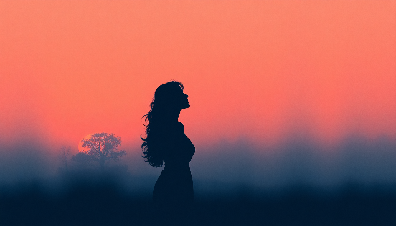 Fan-driven abstract illustration evoking the emotional arc of Você É Linda by Caetano Veloso