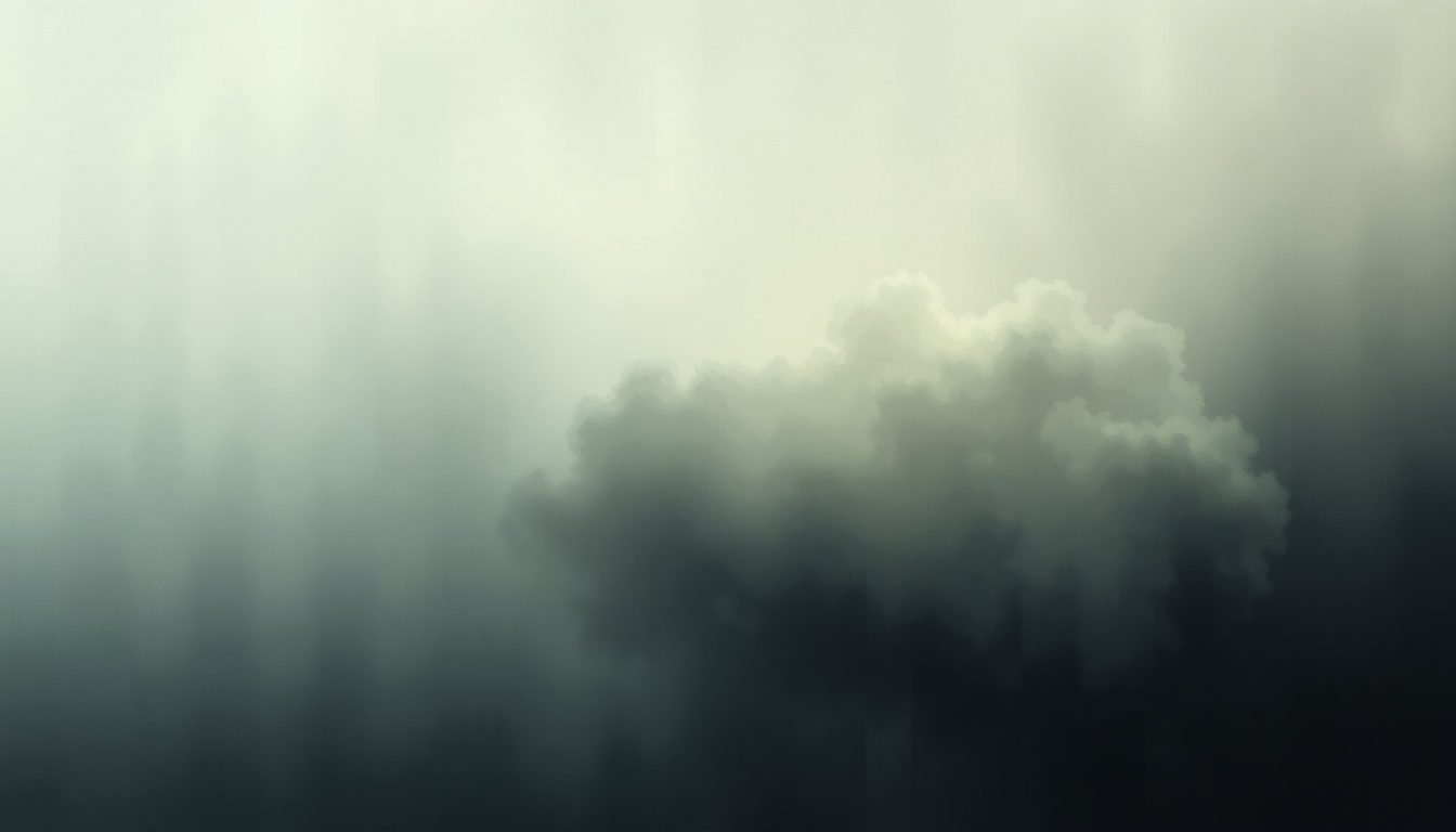 Fan-driven abstract illustration evoking the emotional arc of Voices of Dust by Tim Hecker