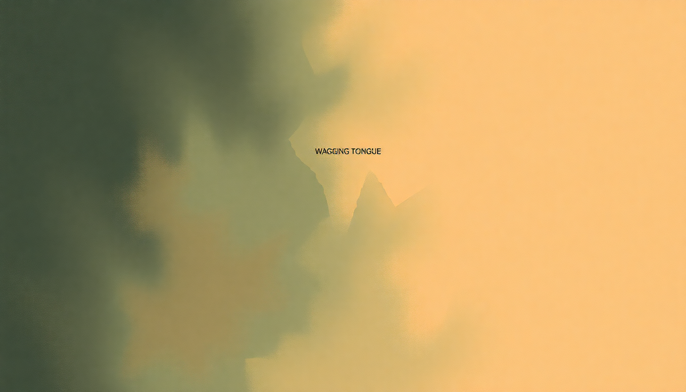 Fan-driven abstract illustration evoking the emotional arc of Wagging Tongue by Depeche Mode