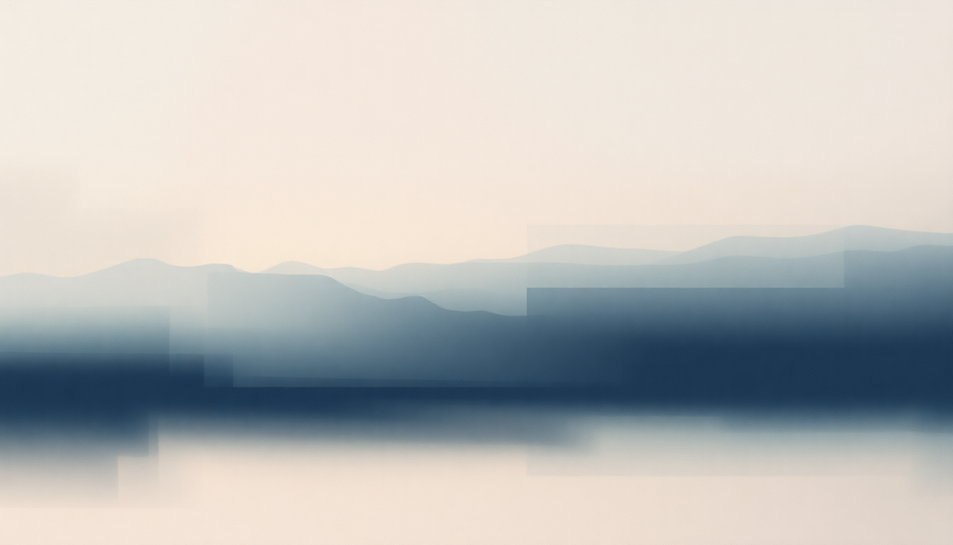 Fan-driven abstract illustration evoking the emotional arc of Wait for Me by Moby