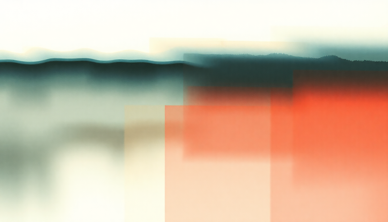 Fan-driven abstract illustration evoking the emotional arc of Wait by M83