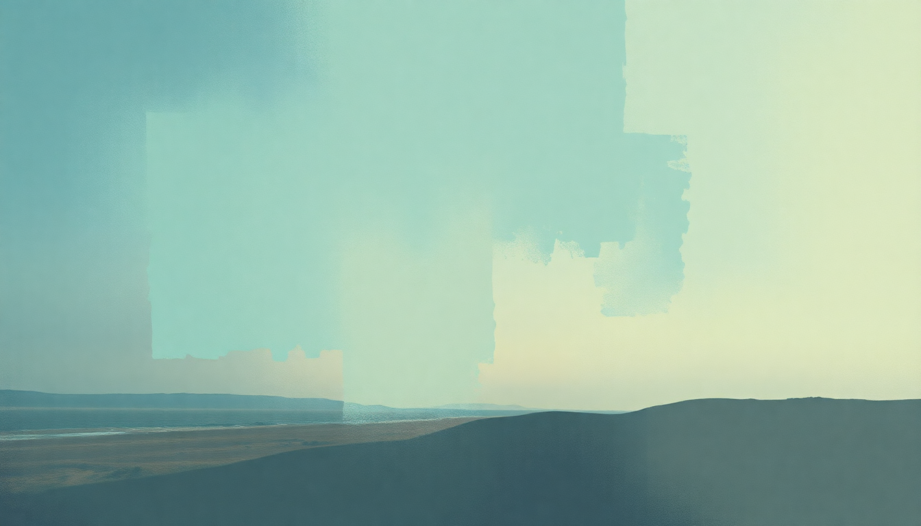 Fan-driven abstract illustration evoking the emotional arc of Waiting on Words by The Black Keys