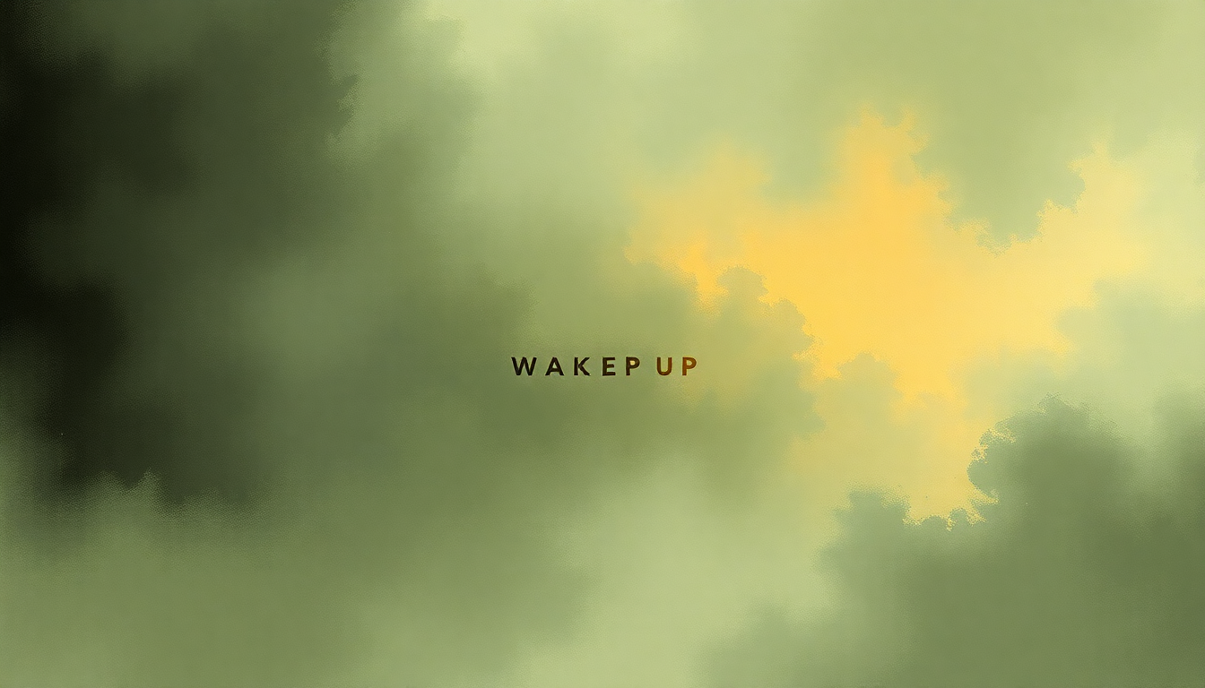 Fan-driven abstract illustration evoking the emotional arc of Wake Up by Arcade Fire