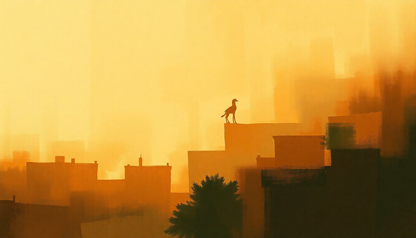 Fan-driven abstract illustration evoking the emotional arc of Walk in Jerusalem by Mahalia Jackson