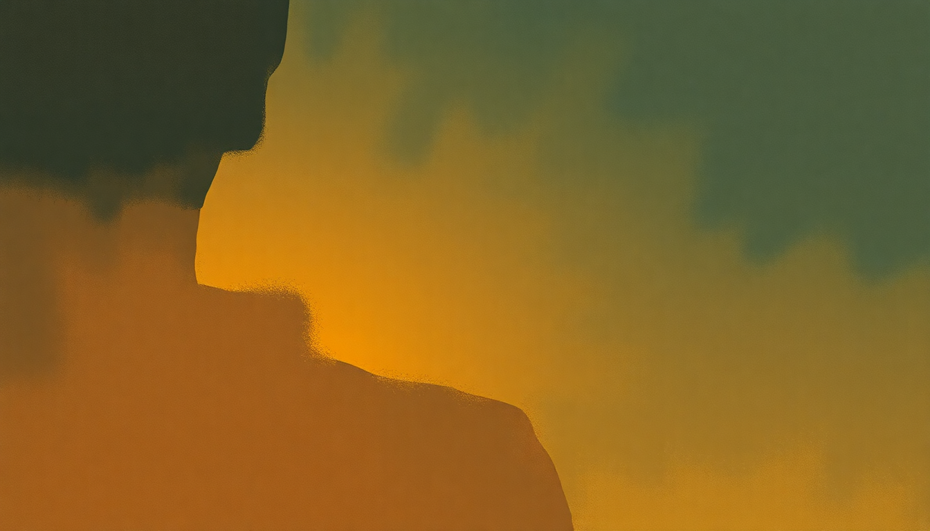 Fan-driven abstract illustration evoking the emotional arc of Walkin Blues by Robert Johnson