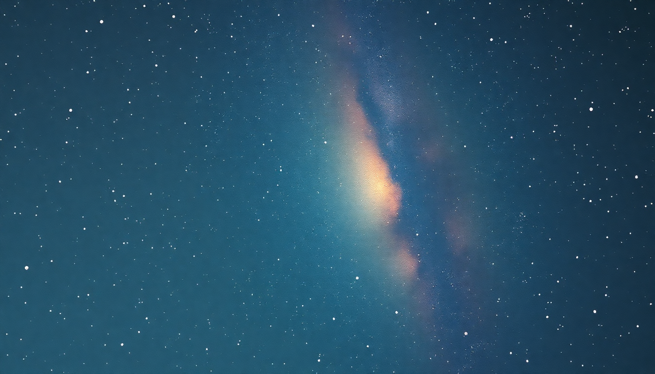 Fan-driven abstract illustration evoking the emotional arc of Walking on the Milky Way by Orchestral Manoeuvres in the Dark