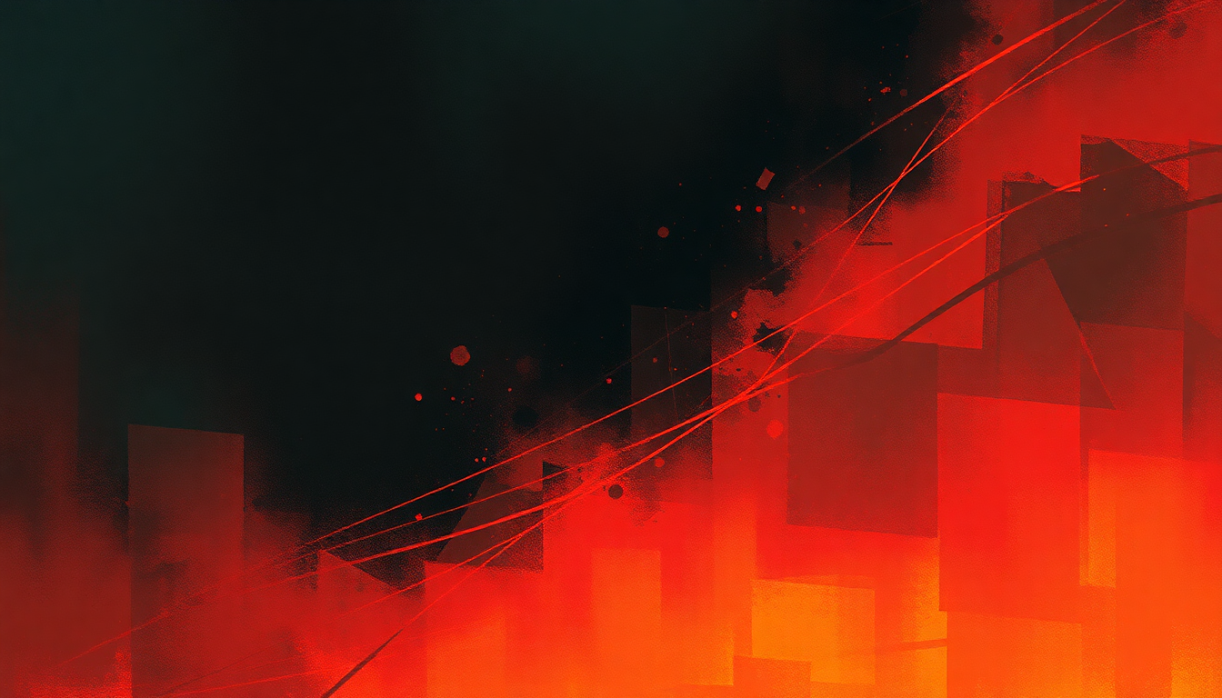 Fan-driven abstract illustration evoking the emotional arc of Wall of Death by Prodigy