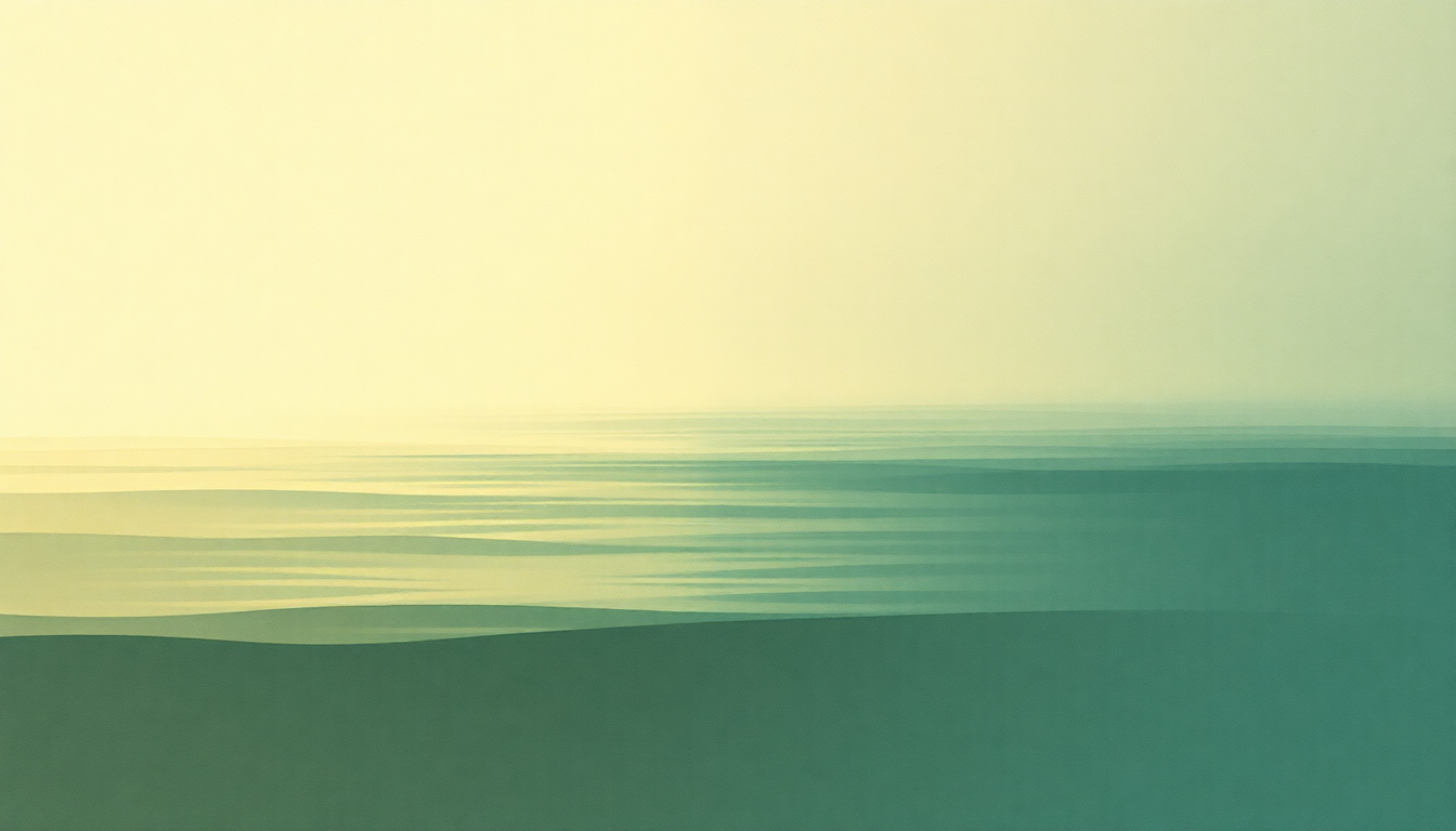 Fan-driven abstract illustration evoking the emotional arc of Watermusic by William Basinski