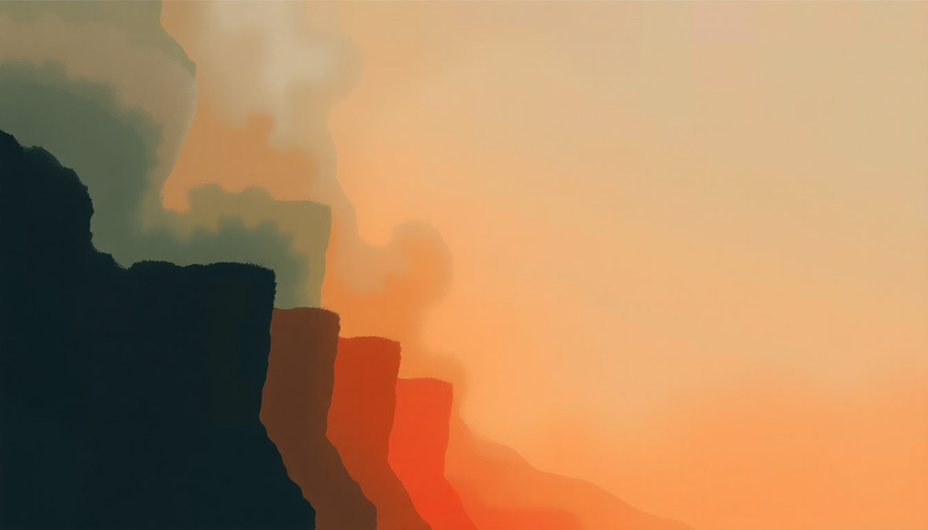 Fan-driven abstract illustration evoking the emotional arc of Wave Gods by Nas