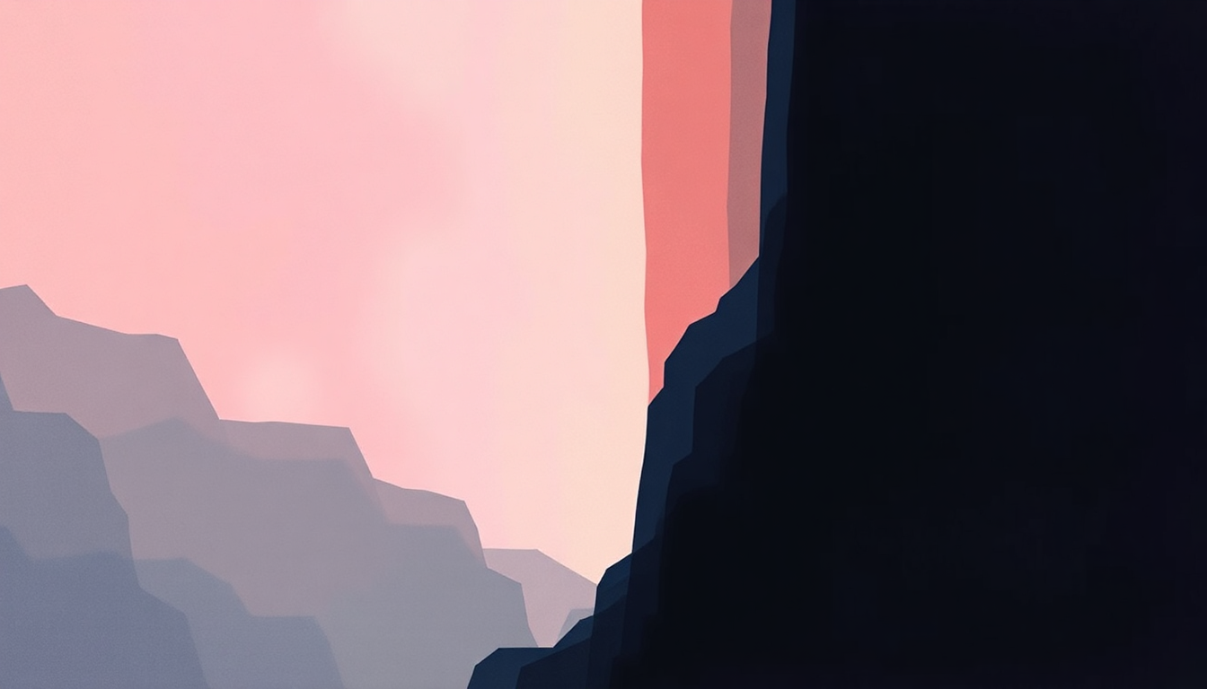 Fan-driven abstract illustration evoking the emotional arc of We Are Glass by Gary Numan