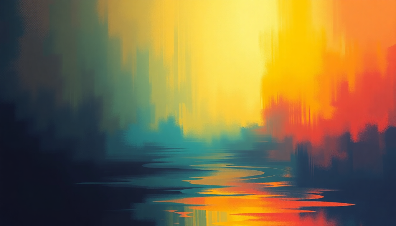 Fan-driven abstract illustration evoking the emotional arc of We Are One by Maze