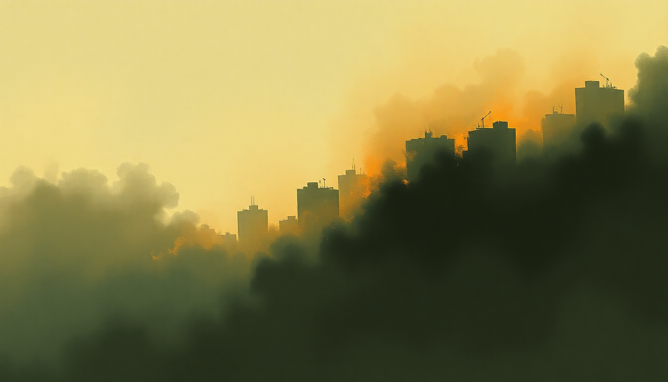 Fan-driven abstract illustration evoking the emotional arc of We Have Explosive by Future Sound of London