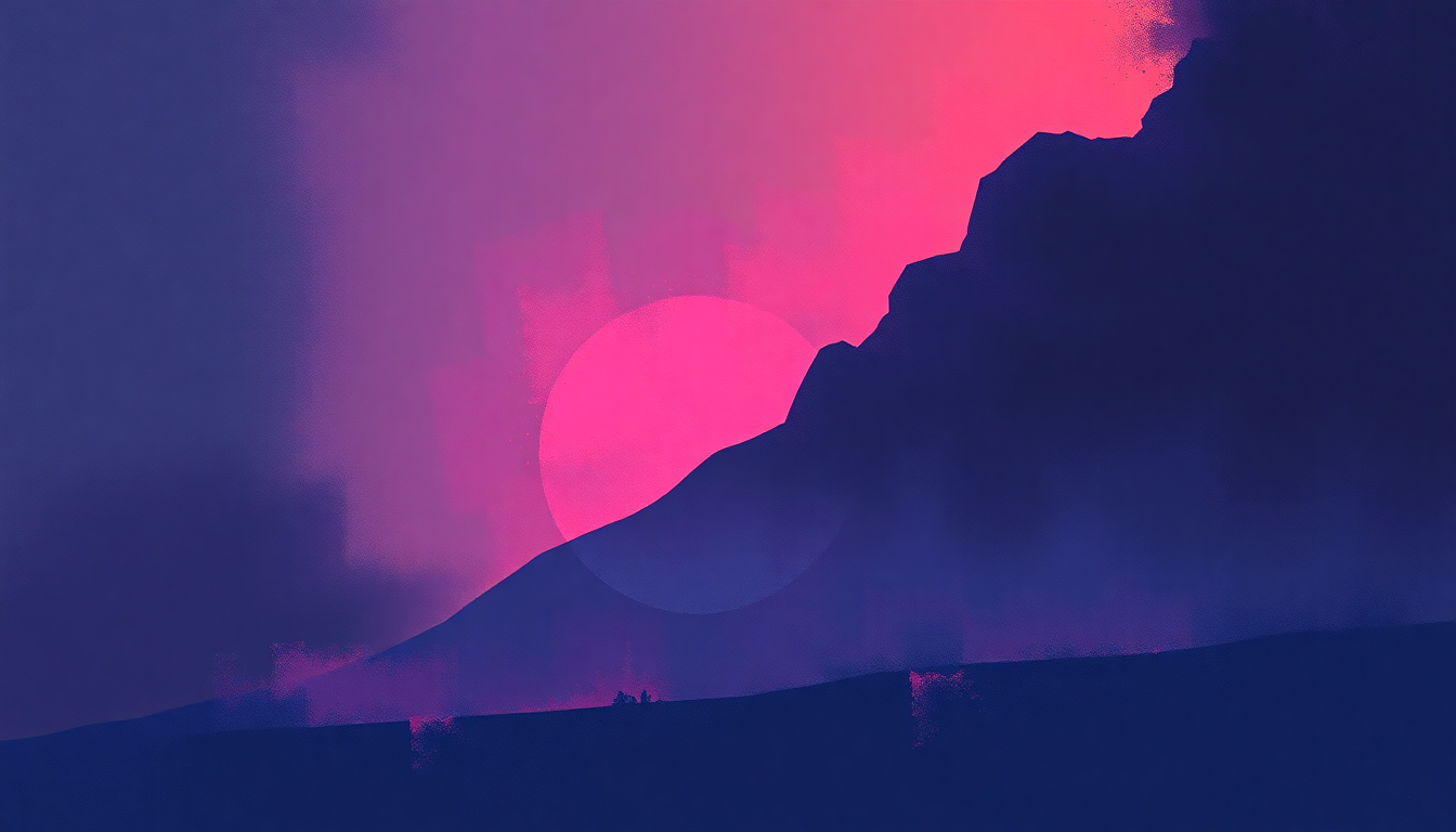 Fan-driven abstract illustration evoking the emotional arc of We're Movin Up by Atlantic Starr