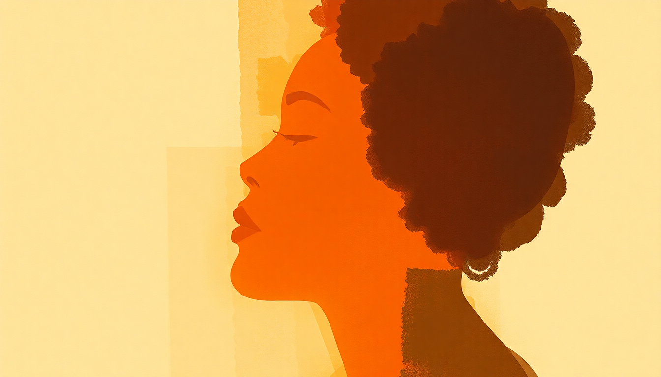 Fan-driven abstract illustration evoking the emotional arc of Welela by Miriam Makeba