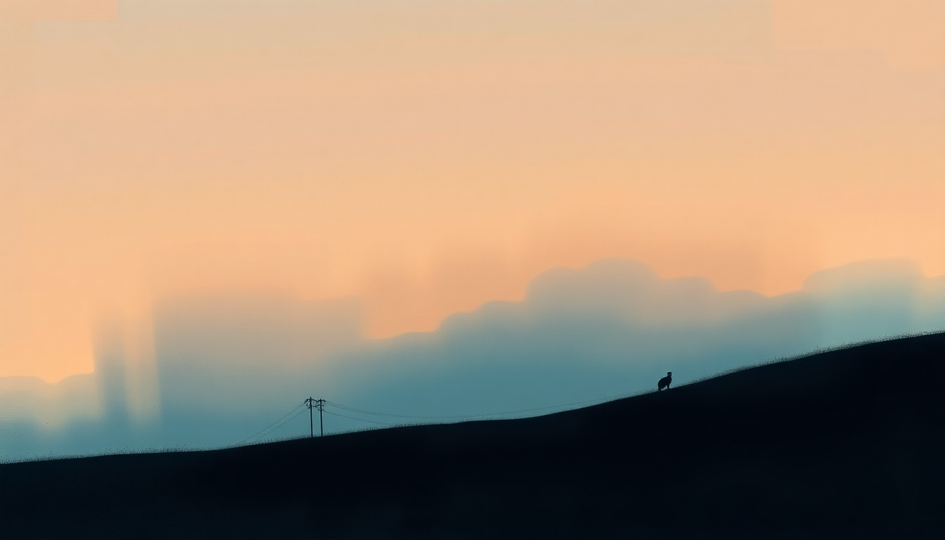 Fan-driven abstract illustration evoking the emotional arc of Wendell Gee by R.E.M.