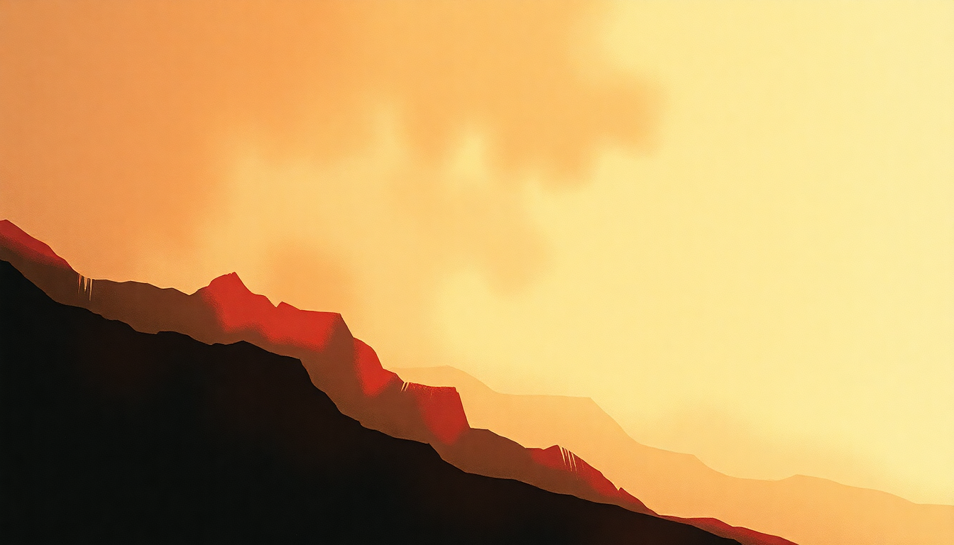 Fan-driven abstract illustration evoking the emotional arc of Wesendonck Lieder by Richard Wagner