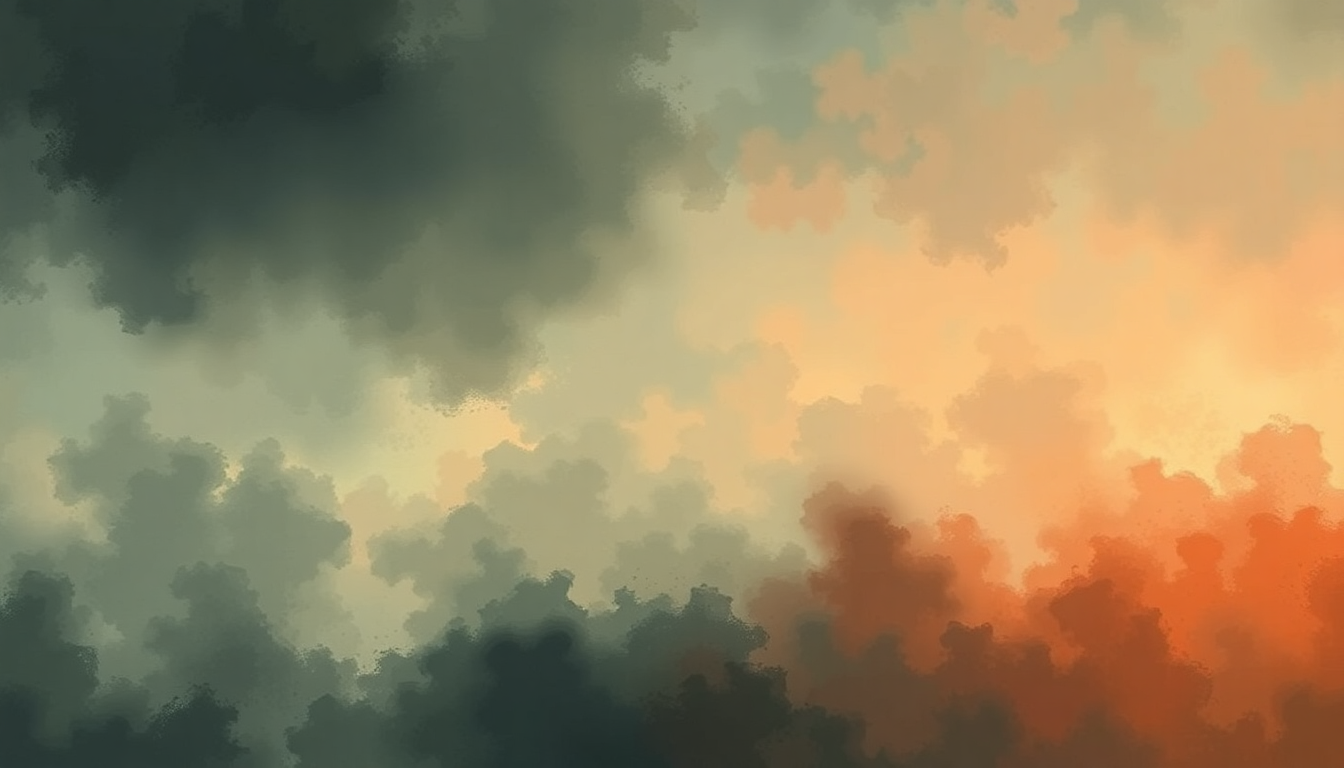 Fan-driven abstract illustration evoking the emotional arc of What Did I Do?/God as My Witness by Foo Fighters